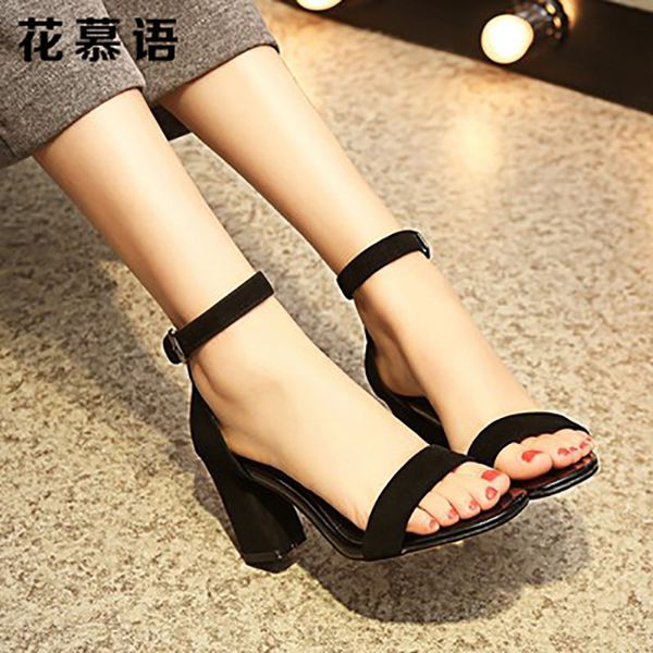 shoes women 2020 leather thick heel sandals women square head one-character belt all-match atmospheric high-heeled shoes, Black
shoes women 2020 leather thick heel sandals women square head one-character belt all-match atmospheric high-heeled shoes, Black