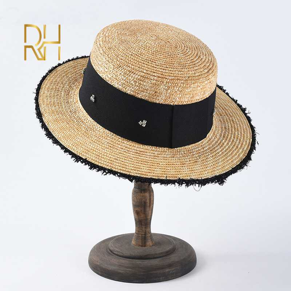 wide brim hats women natural wheat straw hat ribbon tassel fringe uv protect beach boater sun lady summer rh, Blue;gray
wide brim hats women natural wheat straw hat ribbon tassel fringe uv protect beach boater sun lady summer rh, Blue;gray