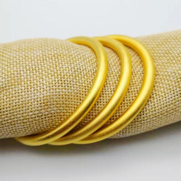 24k gold bangle inheritance ancient bracelet 999 solid round belly glossy bracelet, Black
24k gold bangle inheritance ancient bracelet 999 solid round belly glossy bracelet, Black