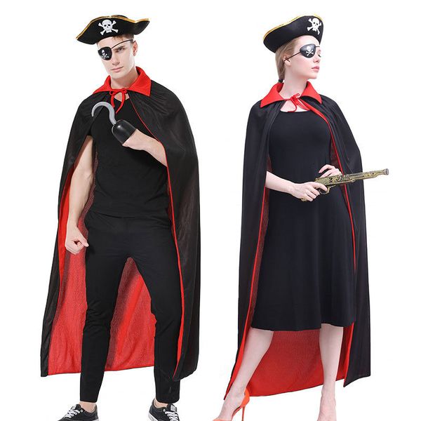 halloween cosplay party decoration double layer black/red pirate cloak costume hat and accessories option for and kids
halloween cosplay party decoration double layer black/red pirate cloak costume hat and accessories option for and kids