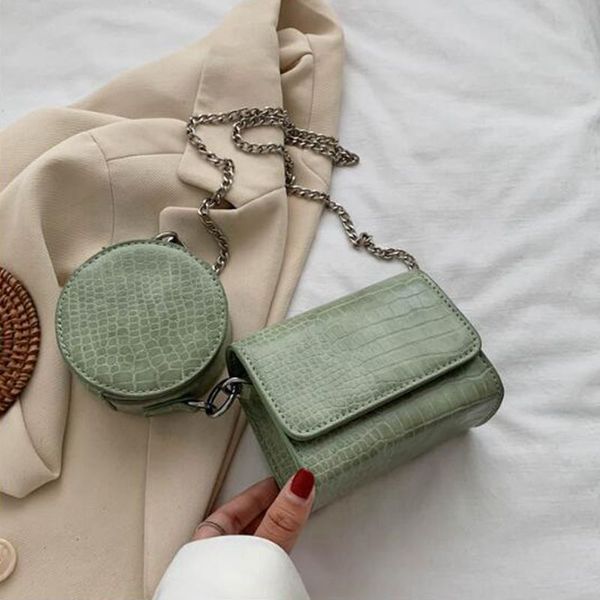 2 bag crocodile pattern square crossbody bag 2020 new leather women's designer handbag chain shoulder messenger
2 bag crocodile pattern square crossbody bag 2020 new leather women's designer handbag chain shoulder messenger