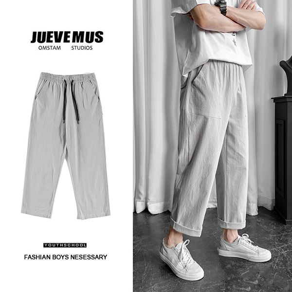 ins loose casual ankle-length pants wide leg pants simple summer loose cotton ankle-length for men, Blue
ins loose casual ankle-length pants wide leg pants simple summer loose cotton ankle-length for men, Blue
