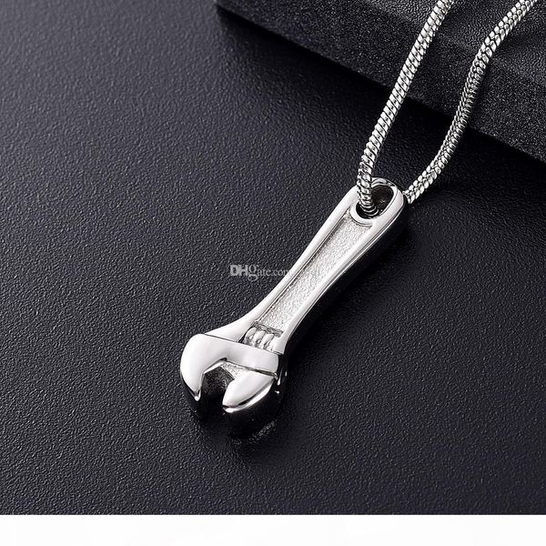 wrench hammer tool cremation jewelry for ashes pendant urns stainless steel memorial necklace for men women, Silver
wrench hammer tool cremation jewelry for ashes pendant urns stainless steel memorial necklace for men women, Silver