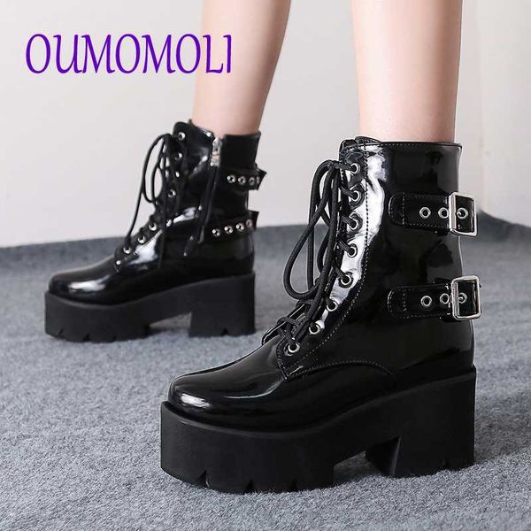 woman lace-up winter boots womens ladies chunky wedge platform black patent leather mid-calf boots punk goth new 2020 v235
woman lace-up winter boots womens ladies chunky wedge platform black patent leather mid-calf boots punk goth new 2020 v235