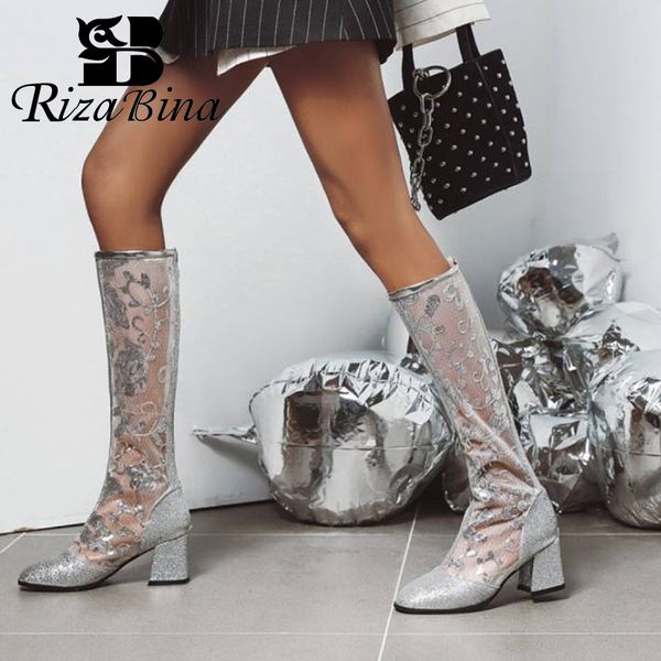 boots rizabina plus size 33-48 spring autumn women knee fashion back zipper embroidered shoes thick heels flower footwear, Black
boots rizabina plus size 33-48 spring autumn women knee fashion back zipper embroidered shoes thick heels flower footwear, Black