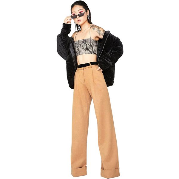 e-baihui 2021 lady pants autumn woman's clothing fashion high waist casual trousers solid color loose wide legging pants p173315, Black;white
e-baihui 2021 lady pants autumn woman's clothing fashion high waist casual trousers solid color loose wide legging pants p173315, Black;white
