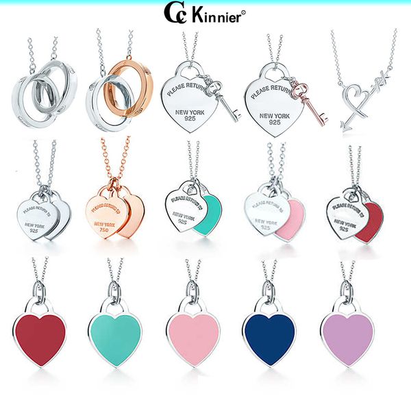 original jewelry real 925 sterling silver love heart pendant necklace with luxury wedding gift multiple color choices
original jewelry real 925 sterling silver love heart pendant necklace with luxury wedding gift multiple color choices