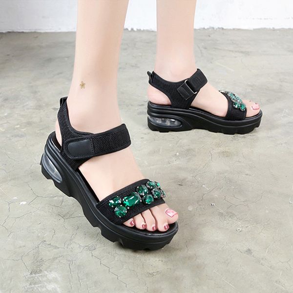 summer shoes woman sandals women's sandale platform increased roman women's shoes sandalia mujer for women, Black
summer shoes woman sandals women's sandale platform increased roman women's shoes sandalia mujer for women, Black