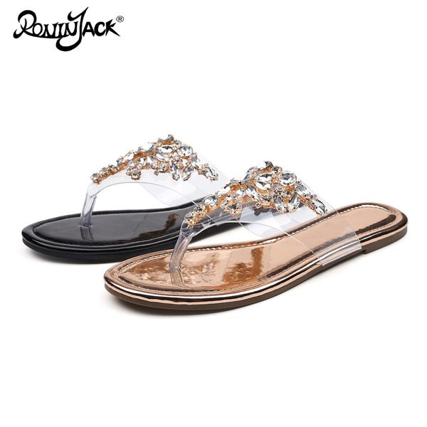 rhinestone slippers women transparent pvc thong sandals fashion beach shoes bohemian sandals gold flip flops claquette femme 43, Black
rhinestone slippers women transparent pvc thong sandals fashion beach shoes bohemian sandals gold flip flops claquette femme 43, Black