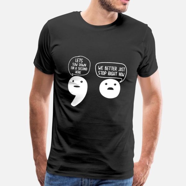 funny grammar punctuation english teacher apparel t shirt men character cotton o-neck original loose new style summer letters shirt
funny grammar punctuation english teacher apparel t shirt men character cotton o-neck original loose new style summer letters shirt
