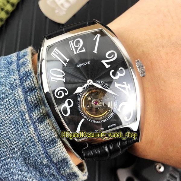 new grand complications aeternitas 1 black dial tourbillon automatic mens watch silvery case leather strap casual watches, Slivery;brown
new grand complications aeternitas 1 black dial tourbillon automatic mens watch silvery case leather strap casual watches, Slivery;brown