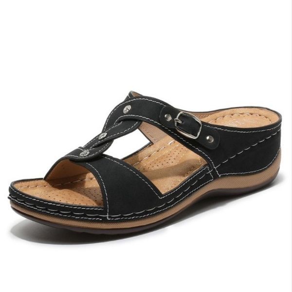 outdoor summer lady sandals beach sandals open toe wear fashion casual buckle women's shoes sandalias de mujer, Black
outdoor summer lady sandals beach sandals open toe wear fashion casual buckle women's shoes sandalias de mujer, Black