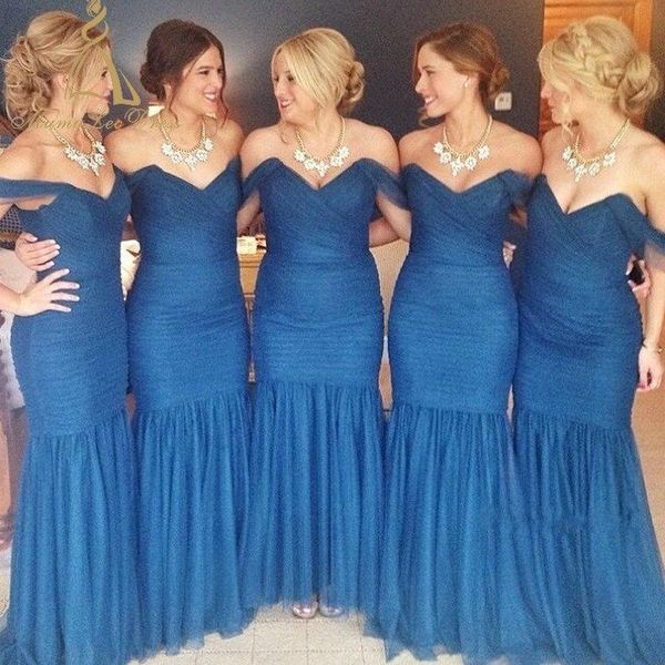 ruched pleated off the shoulder mermaid bridesmaid dresses zipper back maid of honor gowns customized wedding guest dresses c158, White;pink
ruched pleated off the shoulder mermaid bridesmaid dresses zipper back maid of honor gowns customized wedding guest dresses c158, White;pink
