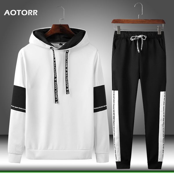 spring tracksuit set men sportswear hooded sweatshirt jogger gyms set casual hoodies + sweatpants mens sport suit 2020 new style, Black
spring tracksuit set men sportswear hooded sweatshirt jogger gyms set casual hoodies + sweatpants mens sport suit 2020 new style, Black