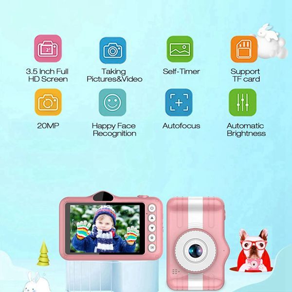 webcams x600 3.5inch kids digital camera full hd 1080p mini children camera,cartoon toy camera(pink)
webcams x600 3.5inch kids digital camera full hd 1080p mini children camera,cartoon toy camera(pink)