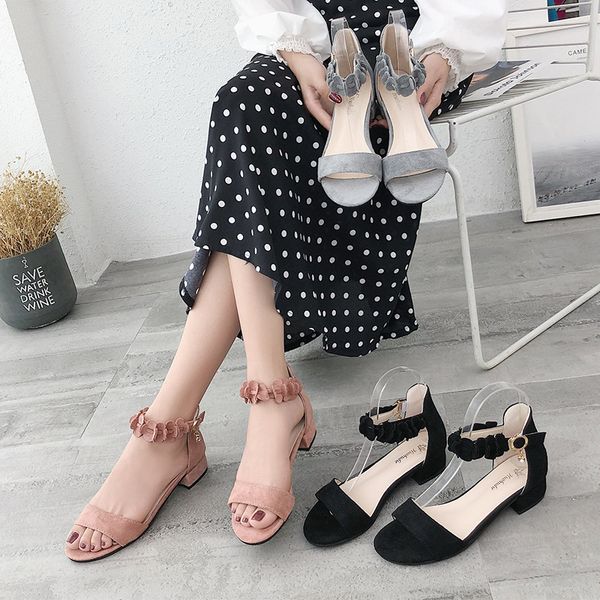 sandals 2021 women's korean fashion open toe thick heel comfortable fashionable wear-resistant anti-skid, Black
sandals 2021 women's korean fashion open toe thick heel comfortable fashionable wear-resistant anti-skid, Black