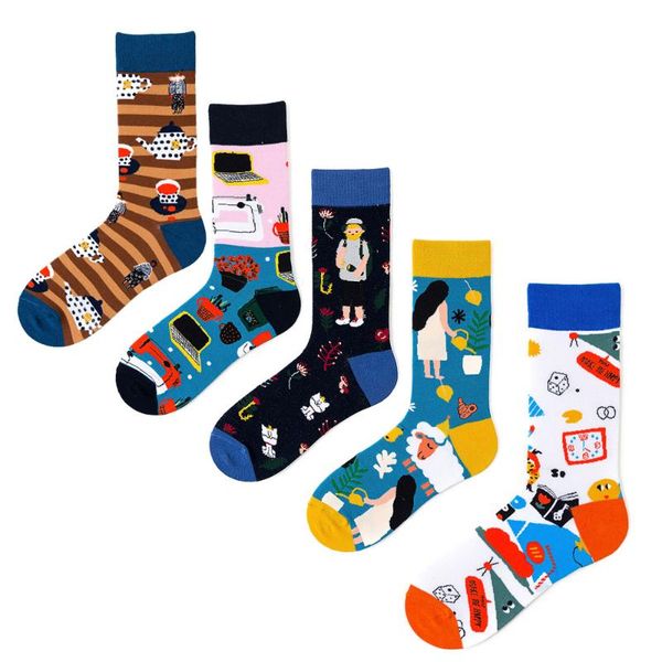 men's socks colorful men cotton funny crew cartoon cat watering teacup sheep modern happy life women novelty gift sock, Black
men's socks colorful men cotton funny crew cartoon cat watering teacup sheep modern happy life women novelty gift sock, Black