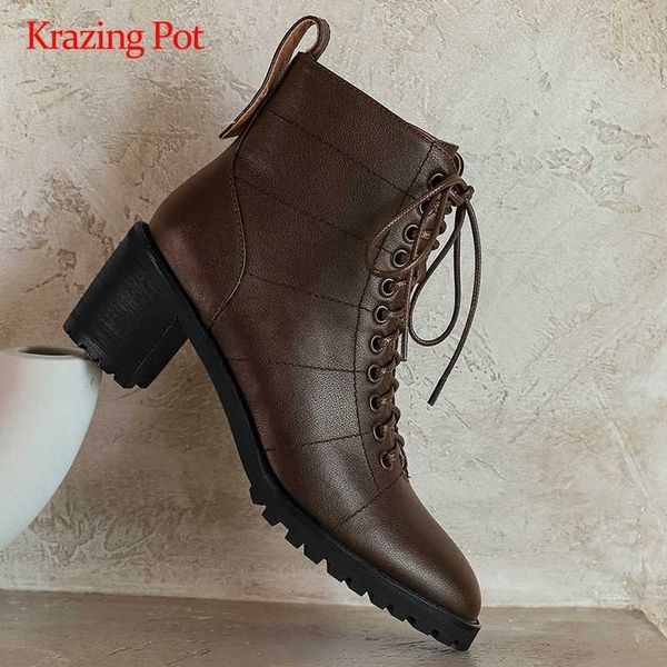 krazing pot large size work boots real leather round toe thick high heel zipper office lady mature ankle boots l57, Black
krazing pot large size work boots real leather round toe thick high heel zipper office lady mature ankle boots l57, Black