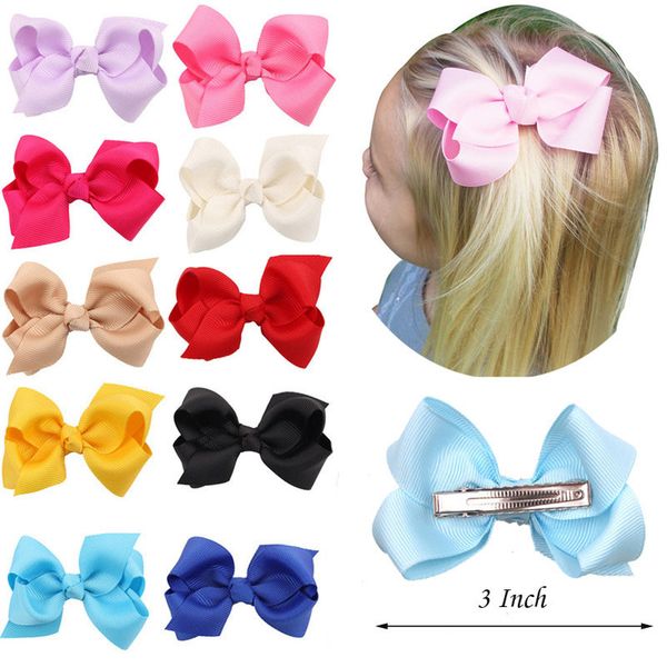 color 3 inch kids cute solid ribbon bow hairpins boutique clips handmade princess headwear girls hair accessories, Slivery;white
color 3 inch kids cute solid ribbon bow hairpins boutique clips handmade princess headwear girls hair accessories, Slivery;white