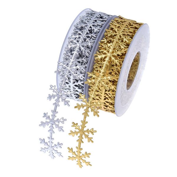 snowflake girft wrap 10 meters christmas decoration gold snowflakes ribbons glitter sliver snow for celebration festival event wedding partt
snowflake girft wrap 10 meters christmas decoration gold snowflakes ribbons glitter sliver snow for celebration festival event wedding partt