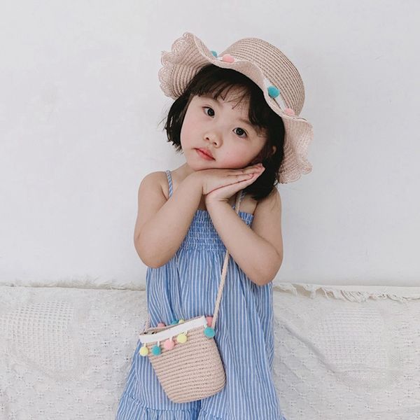 child sun hats for children girls straw bucket hats travel cap kids pompom casquette protection hats high quality, Blue;gray
child sun hats for children girls straw bucket hats travel cap kids pompom casquette protection hats high quality, Blue;gray