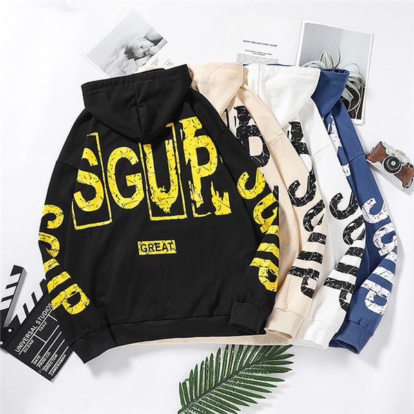 men's hoodie print letter sweater knitwear men's sweater harajuku hip hop 2019 fashion casual men's pullover jacket street de, Black
men's hoodie print letter sweater knitwear men's sweater harajuku hip hop 2019 fashion casual men's pullover jacket street de, Black