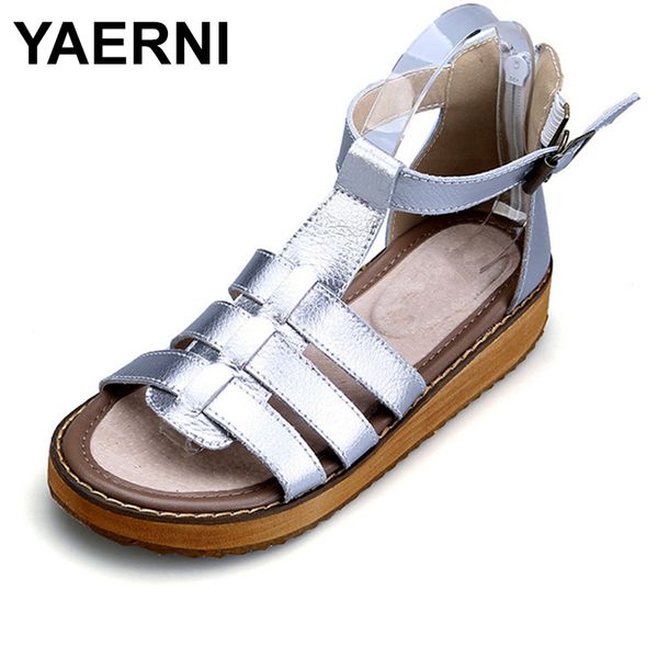 yaerniwoman sandals shoes2020summer style wedges flat sandals women fashion slippers rome platform genuine leather plus sizee880, Black
yaerniwoman sandals shoes2020summer style wedges flat sandals women fashion slippers rome platform genuine leather plus sizee880, Black