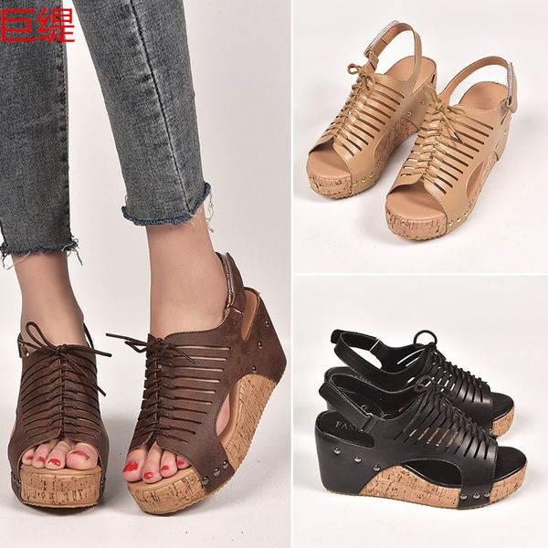 2020 summer wedge woman sandals open toe rome shoes gladiator sandals ladies casual lace up female platform, Black
2020 summer wedge woman sandals open toe rome shoes gladiator sandals ladies casual lace up female platform, Black