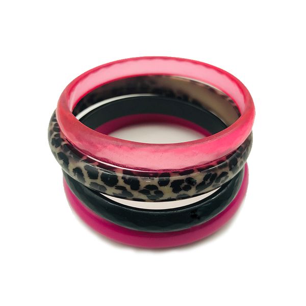 bangle dandie fashion leopard print acrylic bangle, a set of four bangles, Black
bangle dandie fashion leopard print acrylic bangle, a set of four bangles, Black