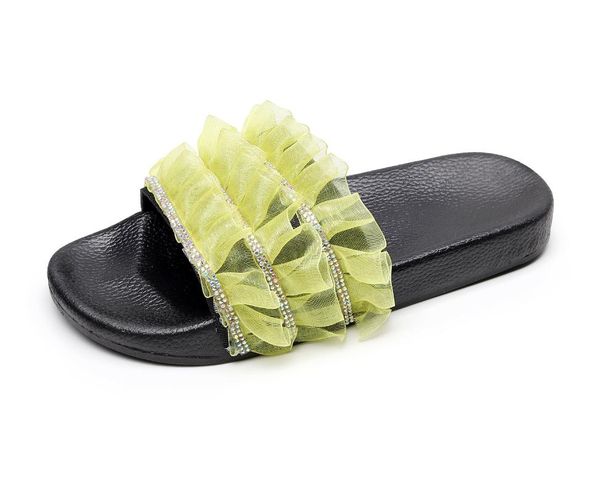 spot large size flat sandals selling craft lace colorful crystals women's slippers fashion women's shoes, Black
spot large size flat sandals selling craft lace colorful crystals women's slippers fashion women's shoes, Black