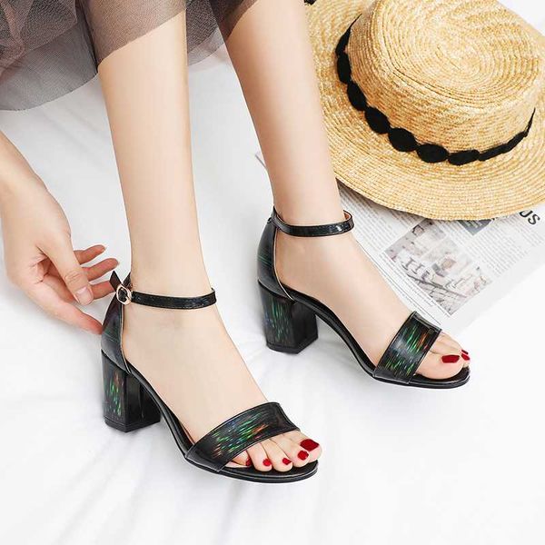 dress shoes women pumps high heels ankle strap casual sandals open toe summer buckle thick heel ladies office work sandalia, Black
dress shoes women pumps high heels ankle strap casual sandals open toe summer buckle thick heel ladies office work sandalia, Black