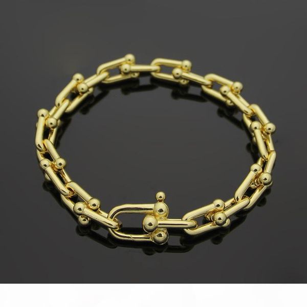 316l stainless steel 18k gold u chain bracelet rose gold silver t letter couple bracelets for women and men fashion jewwelry famous brand, Golden;silver
316l stainless steel 18k gold u chain bracelet rose gold silver t letter couple bracelets for women and men fashion jewwelry famous brand, Golden;silver