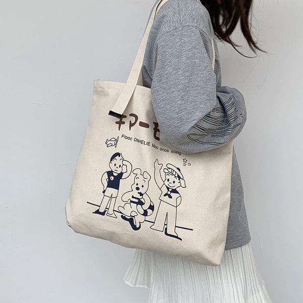 yxz original japan style cartoon pattern thicken canvas bag women's large capacity shopper bag girl student ins shoulder handbag 
yxz original japan style cartoon pattern thicken canvas bag women's large capacity shopper bag girl student ins shoulder handbag