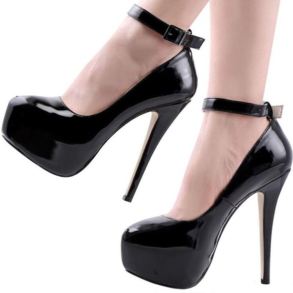 dress shoes loslandifen women's 14cm round toe ankle strap thin heel slingback platfrom pumps high heels stilettos party wedding, Black
dress shoes loslandifen women's 14cm round toe ankle strap thin heel slingback platfrom pumps high heels stilettos party wedding, Black