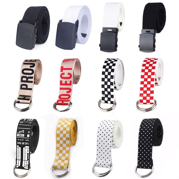 50 styles canvas belts for women men printed d ring smooth buckle waist strap fashion designer casual jeans trouser waistband, Black;brown
50 styles canvas belts for women men printed d ring smooth buckle waist strap fashion designer casual jeans trouser waistband, Black;brown