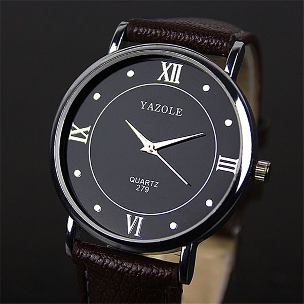 yazole fashion business classic simple men watches leather strap quartz wrist watch relogio masculino 279, Slivery;brown
yazole fashion business classic simple men watches leather strap quartz wrist watch relogio masculino 279, Slivery;brown