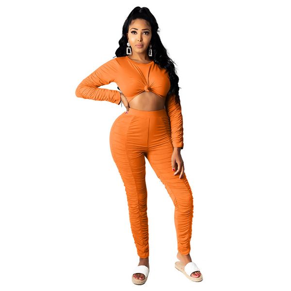 casual stacked womens tracksuit fashion soild color two piece sets womnes crew neck slim sport clothing, Gray
casual stacked womens tracksuit fashion soild color two piece sets womnes crew neck slim sport clothing, Gray