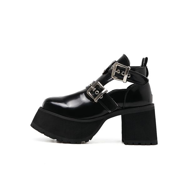 2020 new platform shoes women buckle harajuku platform shoes black thick heel motorcycle ankle boots
2020 new platform shoes women buckle harajuku platform shoes black thick heel motorcycle ankle boots