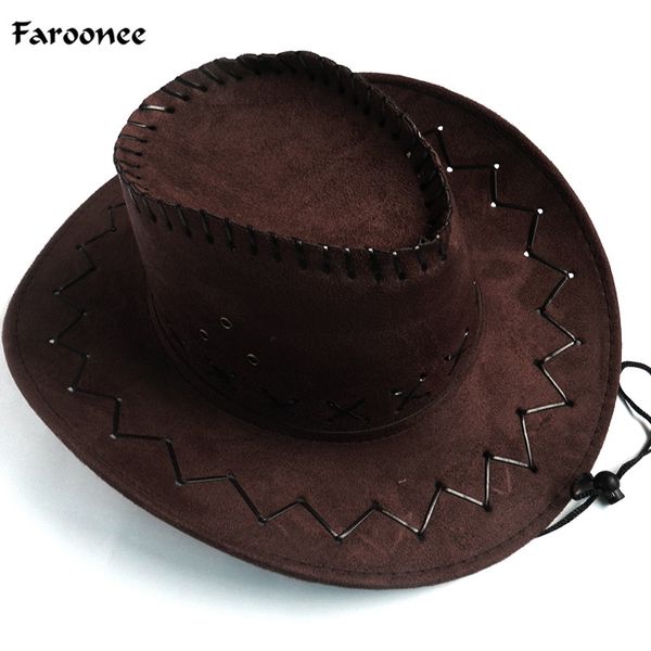 naiveroo men women western cowboy hats handmade pu leather travel suede summer sun hats fashion wide brim jeans caps, Blue;gray
naiveroo men women western cowboy hats handmade pu leather travel suede summer sun hats fashion wide brim jeans caps, Blue;gray