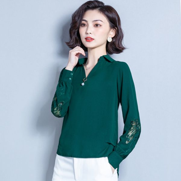 womens and blouses 2020 chiffon blouse long sleeve solid bead v-neck hollow black long sleeve plus size shirt db730, White
womens and blouses 2020 chiffon blouse long sleeve solid bead v-neck hollow black long sleeve plus size shirt db730, White