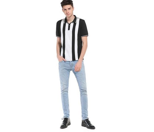 shirt homme designer black and white stripes polo mens summer simple short sleeve lapel neck polo, White;black
shirt homme designer black and white stripes polo mens summer simple short sleeve lapel neck polo, White;black