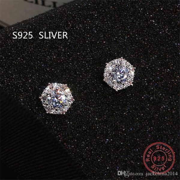 simple fashion jewelry stunning real 925 sterling silver round cut white z cz diamond gemstones party women wedding bridal stud earring, Golden;silver
simple fashion jewelry stunning real 925 sterling silver round cut white z cz diamond gemstones party women wedding bridal stud earring, Golden;silver