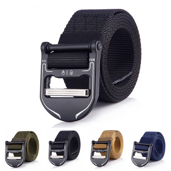 tactical belts for men army outdoor hunting metal alloy buckle marine corps men's training belt 38mm wide, Black;brown
tactical belts for men army outdoor hunting metal alloy buckle marine corps men's training belt 38mm wide, Black;brown