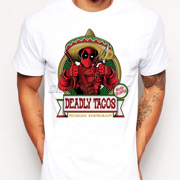 2019 funny deadpool with tacos printed t-shirt for men boy novelty men's hipster t shirt fashion tees
2019 funny deadpool with tacos printed t-shirt for men boy novelty men's hipster t shirt fashion tees