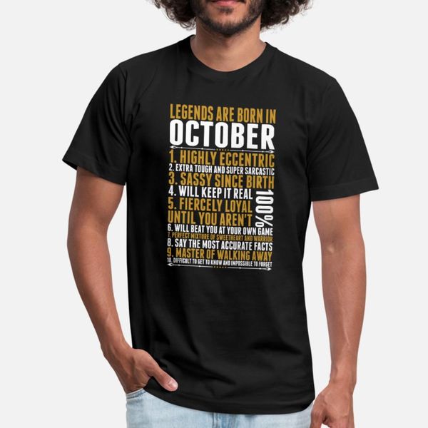 legends are born in october quotes t shirt men personalized short sleeve round neck slim graphic comical spring autumn standard shirt
legends are born in october quotes t shirt men personalized short sleeve round neck slim graphic comical spring autumn standard shirt