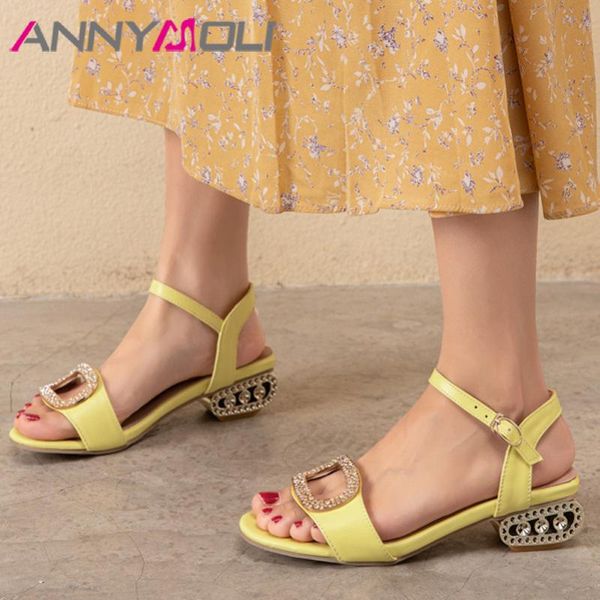 annymoli woman sandals crystal med heels cutouts strange style heel shoes metal decoration female sandals summer white size 43, Black
annymoli woman sandals crystal med heels cutouts strange style heel shoes metal decoration female sandals summer white size 43, Black