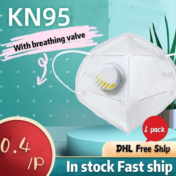 

Factory direct sales of KN95 high fashion face masks with breathing valve mask five-layer filter through the certification rhinestone face m