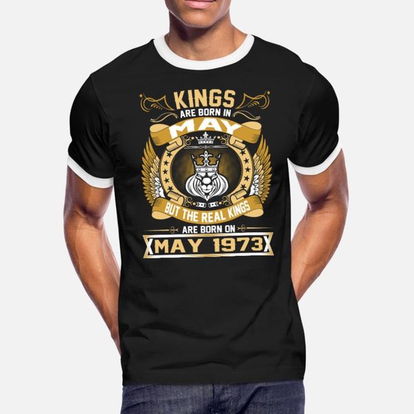 the real kings are born on may 1973 t shirt men print short sleeve s-3xl fit anti-wrinkle breathable spring standard shirt
the real kings are born on may 1973 t shirt men print short sleeve s-3xl fit anti-wrinkle breathable spring standard shirt