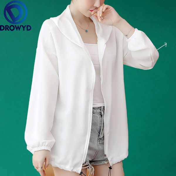 summer white hooded thin baseball jacket women casual pockets transparent bomber breathable sunscreen cardigan loose coat, Black;brown
summer white hooded thin baseball jacket women casual pockets transparent bomber breathable sunscreen cardigan loose coat, Black;brown