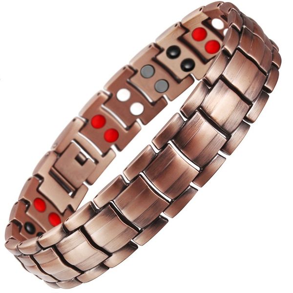 pure copper bracelet men energy germanium magnetic bracelet copper vintage hologram chain & link bracelets for men, Black
pure copper bracelet men energy germanium magnetic bracelet copper vintage hologram chain & link bracelets for men, Black